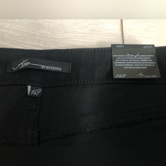 NWT A3 Denim Black Capris Size 14P - Picture 11 of 11